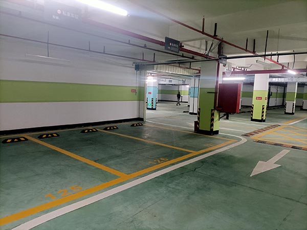 清原小区划线